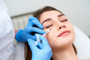 woman receiving injection